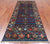 Blue 4' 1" X 9' 5" Super Turkmen Ersari Handmade Wool Runner Rug - Q25073