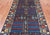 Blue 4' 1" X 9' 5" Super Turkmen Ersari Handmade Wool Runner Rug - Q25073