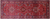 Red 4' 8" X 12' 10" Vintage Persian Heriz Serapi Handmade Wool Rug - Q25074