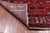Red 4' 8" X 12' 10" Vintage Persian Heriz Serapi Handmade Wool Rug - Q25074