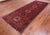 Red 4' 9" X 12' 5" Vintage Persian Heriz Serapi Handmade Wool Rug - Q25075