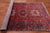 Red 4' 9" X 12' 5" Vintage Persian Heriz Serapi Handmade Wool Rug - Q25075