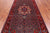 Navy Blue 4' 8" X 10' 7" Vintage Persian Heriz Serapi Handmade Wool Rug - Q25076