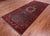 Navy Blue 4' 8" X 10' 7" Vintage Persian Heriz Serapi Handmade Wool Rug - Q25076
