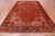 Red 7' 9" X 10' 11" Vintage Persian Heriz Serapi Hand-Knotted Wool Rug - Q25078