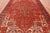 Red 7' 9" X 10' 11" Vintage Persian Heriz Serapi Hand-Knotted Wool Rug - Q25078