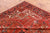 Red 7' 9" X 10' 11" Vintage Persian Heriz Serapi Hand-Knotted Wool Rug - Q25078