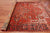 Red 7' 9" X 10' 11" Vintage Persian Heriz Serapi Hand-Knotted Wool Rug - Q25078