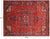 Red 8' 0" X 10' 6" Vintage Persian Heriz Serapi Hand-Knotted Wool Rug - Q25079
