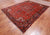 Red 8' 0" X 10' 6" Vintage Persian Heriz Serapi Hand-Knotted Wool Rug - Q25079