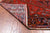 Red 8' 0" X 10' 6" Vintage Persian Heriz Serapi Hand-Knotted Wool Rug - Q25079