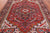 Red 7' 8" X 10' 10" Vintage Persian Heriz Serapi Hand Knotted Wool Rug - Q25080