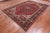 Red 7' 8" X 10' 10" Vintage Persian Heriz Serapi Hand Knotted Wool Rug - Q25080