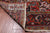 Red 7' 8" X 10' 10" Vintage Persian Heriz Serapi Hand Knotted Wool Rug - Q25080