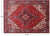 Red 7' 10" X 10' 10" Vintage Persian Heriz Serapi Handmade Wool Rug - Q25081