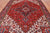 Red 7' 10" X 10' 10" Vintage Persian Heriz Serapi Handmade Wool Rug - Q25081