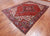 Red 7' 10" X 10' 10" Vintage Persian Heriz Serapi Handmade Wool Rug - Q25081