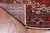 Red 7' 10" X 10' 10" Vintage Persian Heriz Serapi Handmade Wool Rug - Q25081