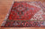 Red 7' 10" X 10' 10" Vintage Persian Heriz Serapi Handmade Wool Rug - Q25081