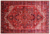 Red 7' 9" X 11' 2" Vintage Persian Heriz Serapi Hand-Knotted Wool Rug - Q25083