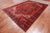 Red 7' 9" X 11' 2" Vintage Persian Heriz Serapi Hand-Knotted Wool Rug - Q25083