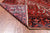 Red 7' 9" X 11' 2" Vintage Persian Heriz Serapi Hand-Knotted Wool Rug - Q25083