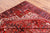Red 7' 9" X 11' 2" Vintage Persian Heriz Serapi Hand-Knotted Wool Rug - Q25083