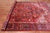 Red 7' 9" X 11' 2" Vintage Persian Heriz Serapi Hand-Knotted Wool Rug - Q25083