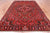 Red 7' 6" X 10' 9" Vintage Persian Heriz Serapi Handmade Wool Rug - Q25084