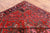 Red 7' 6" X 10' 9" Vintage Persian Heriz Serapi Handmade Wool Rug - Q25084