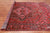 Red 7' 6" X 10' 9" Vintage Persian Heriz Serapi Handmade Wool Rug - Q25084