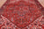 Red 8' 8" X 11' 1" Vintage Persian Heriz Serapi Handmade Wool Rug - Q25085