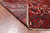 Red 8' 8" X 11' 1" Vintage Persian Heriz Serapi Handmade Wool Rug - Q25085