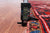 Red 8' 8" X 11' 1" Vintage Persian Heriz Serapi Handmade Wool Rug - Q25085