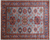 Blue 7' 11" X 10' 3" Super Kazak Hand-Knotted Wool Rug - Q25087