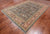 Grey 7' 9" X 10' 3" Persian Antique Finish Zero Pile Handmade Wool Rug - Q25090