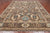 Brown 8' 11" X 11' 8" Persian Antique Finish Zero Pile Handmade Wool Rug - Q25092