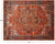 Orange 9' 6" X 12' 1" Vintage Persian Heriz Serapi Handmade Wool Rug - Q25093