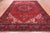 Red 9' 11" X 12' 10" Vintage Persian Heriz Serapi Hand-Knotted Wool Rug - Q25094