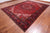Red 9' 11" X 12' 10" Vintage Persian Heriz Serapi Hand-Knotted Wool Rug - Q25094
