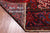 Red 9' 11" X 12' 10" Vintage Persian Heriz Serapi Hand-Knotted Wool Rug - Q25094