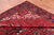 Red 9' 11" X 12' 10" Vintage Persian Heriz Serapi Hand-Knotted Wool Rug - Q25094