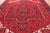 Red 10' 0" X 12' 9" Vintage Persian Heriz Serapi Hand-Knotted Wool Rug - Q25095