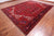 Red 10' 0" X 12' 9" Vintage Persian Heriz Serapi Hand-Knotted Wool Rug - Q25095