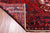 Red 10' 0" X 12' 9" Vintage Persian Heriz Serapi Hand-Knotted Wool Rug - Q25095