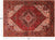 Rust 6' 5" X 9' 2" Vintage Persian Heriz Serapi Handmade Wool Rug - Q25097