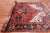 Red 6' 8" X 9' 5" Vintage Persian Heriz Serapi Hand-Knotted Wool Rug - Q25098