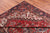 Red 7' 1" X 10' 5" Vintage Persian Heriz Serapi Hand-Knotted Wool Rug - Q25100