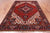 Red 6' 10" X 9' 7" Vintage Persian Heriz Serapi Handmade Wool Rug - Q25101
