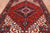 Red 6' 10" X 9' 7" Vintage Persian Heriz Serapi Handmade Wool Rug - Q25101